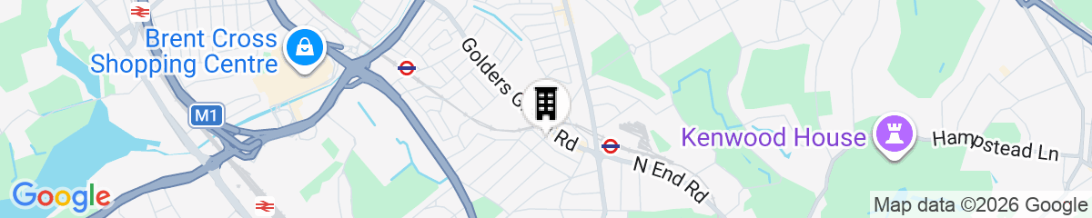 Map for Serviced Studio Flat Near Camden Euston Station