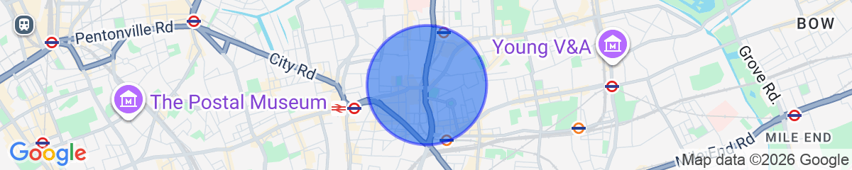 Map for Inviting 3-bed Apartment in London