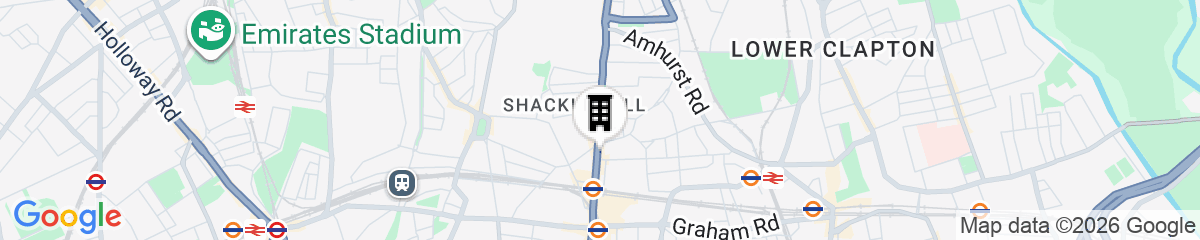 Map for Staycity London Dalston