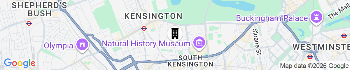 Map for Citadines South Kensington London
