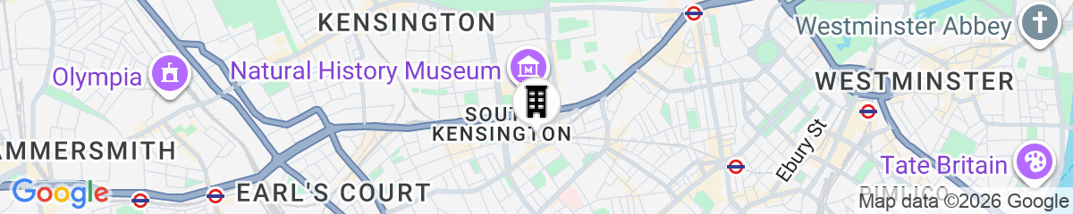 Map for Cheval Harrington Court at South Kensington