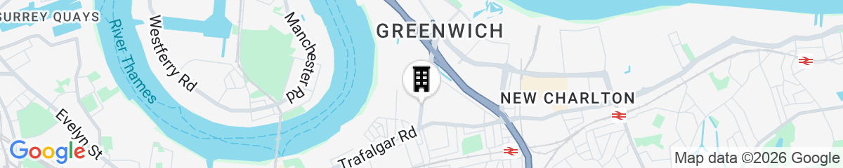 Map for Hybrid Resi Greenwich