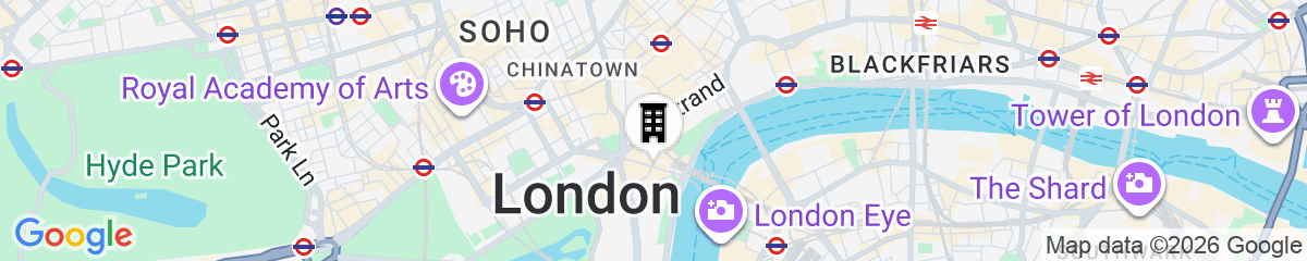 Map for Citadines Trafalgar Square London
