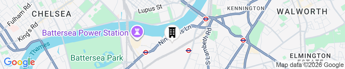 Map for Charles Hope London Battersea