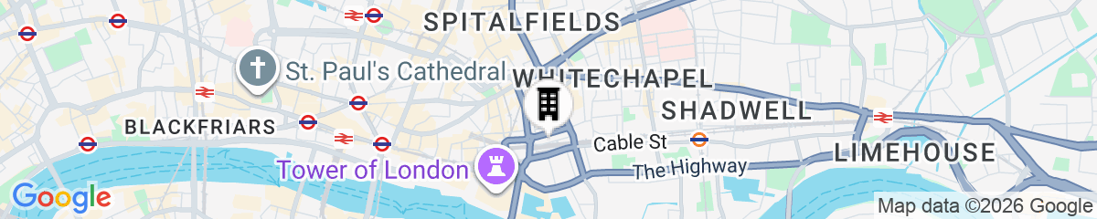 Map for Bob W London Tower Hill  - Residences