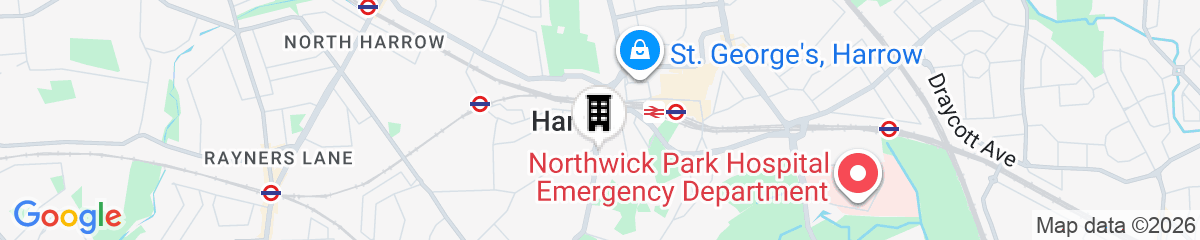 Map for London Studios and Suites