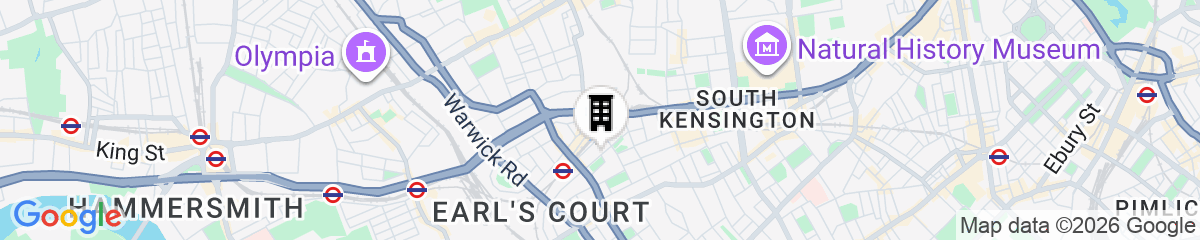Map for Presidential Apartments - Kensington