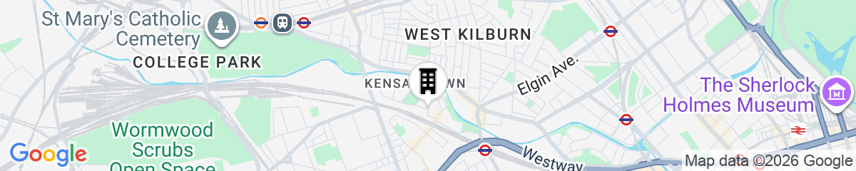 Map for Modern London stay near Nothing Hill