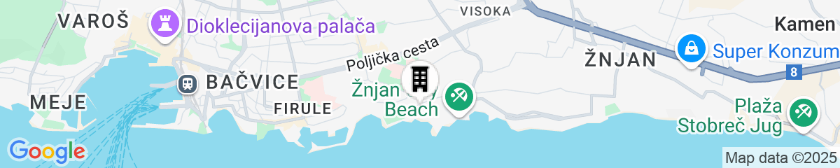 Map for Radisson Blu Resort & Spa, Split