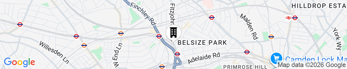 Map for Palmers Lodge Swiss Cottage - Hostel 