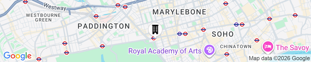 Map for London Marriott Hotel Park Lane