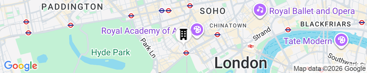 Map for The May Fair, A Radisson Collection Hotel, Mayfair London