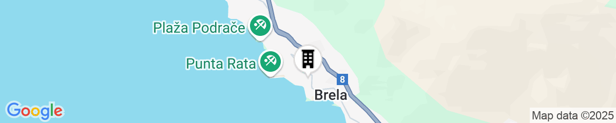 Map for Bluesun Hotel Maestral