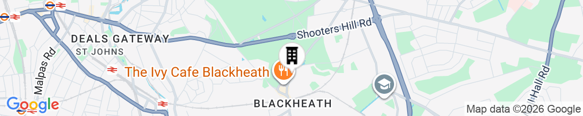 Map for The Clarendon Hotel - Blackheath