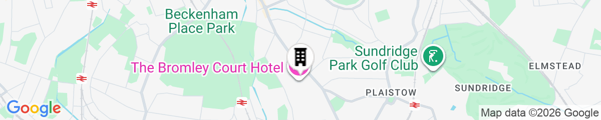 Map for The Bromley Court Hotel
