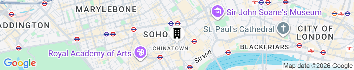 Map for Luxurious Entire Home, Leicester Square, Covent Garden, Tottenham Court Road