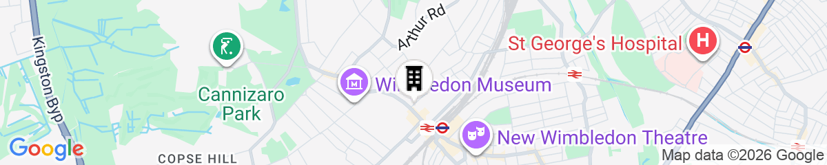 Map for Wimbledon Holiday Lets