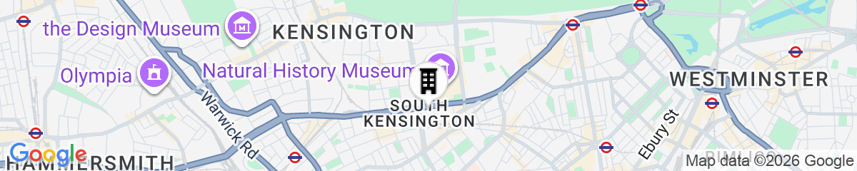 Map for Elysian House-Kensington Serviced Apts