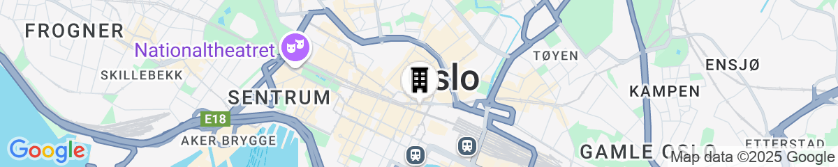 Map for Scandic Oslo City