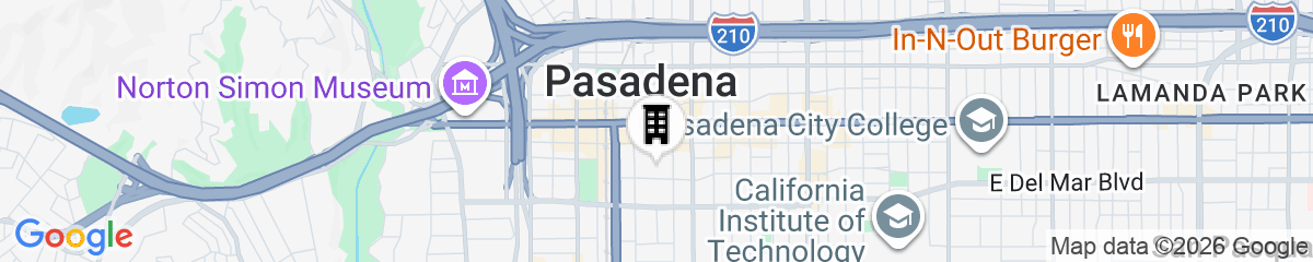 Map for Hotel Dena, Pasadena Los Angeles, a Tribute Portfolio Hotel