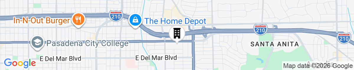 Map for Holiday Inn Express & Suites Pasadena - Los Angeles by IHG