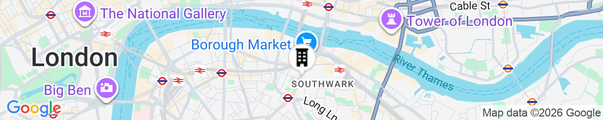Map for Premier Inn London Southwark - High St