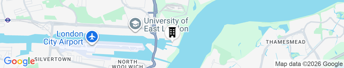 Map for Canning Town by Viridian Apartments