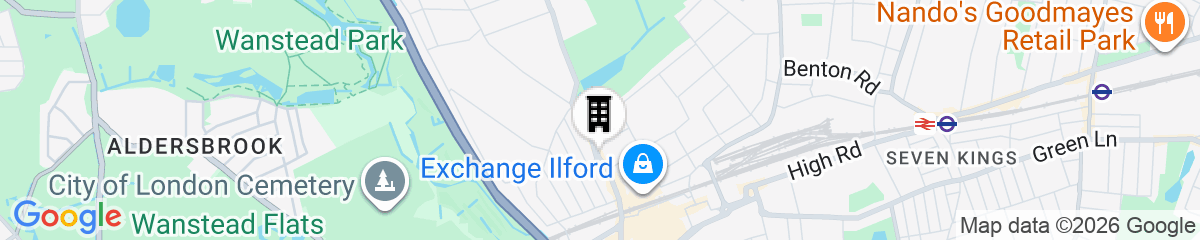 Map for Ilford Grand Hotel