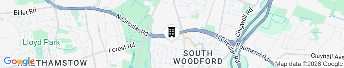 Map for Woodford Hotel 