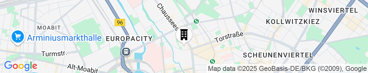 Map for Hotel Aquino Berlin