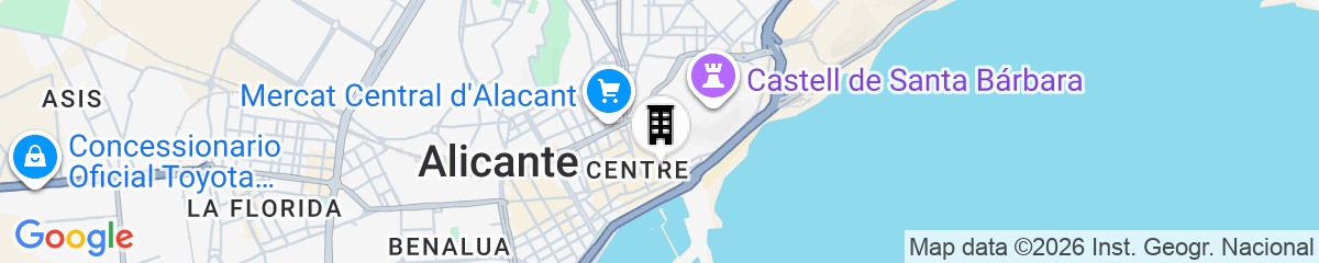 Map for Hotel Boutique Alicante Palacete S.XVII - Adults Only