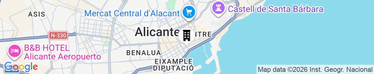Map for Casa Alberola Alicante, Curio Collection by Hilton