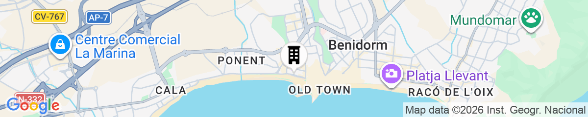Map for Hotel Flats Friends Mar Blau