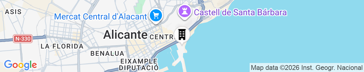 Map for The Level at Melia Alicante - Adults Only