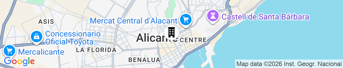 Map for Estudiotel Alicante