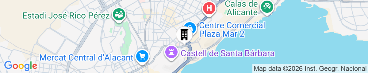Map for Hotel Sercotel Maya Alicante