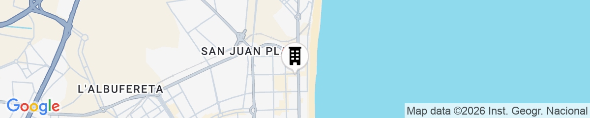 Map for Hotel Castilla Alicante