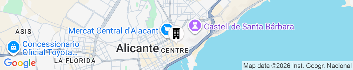 Map for Arenal Suites Alicante