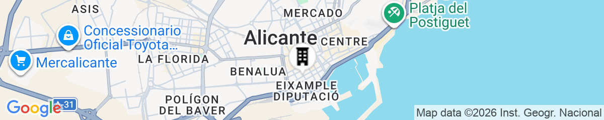 Map for Color Suites Alicante