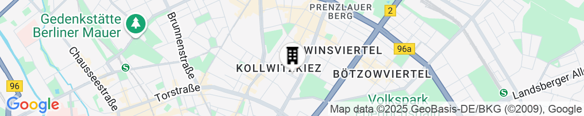 Map for Myer's Hotel Berlin