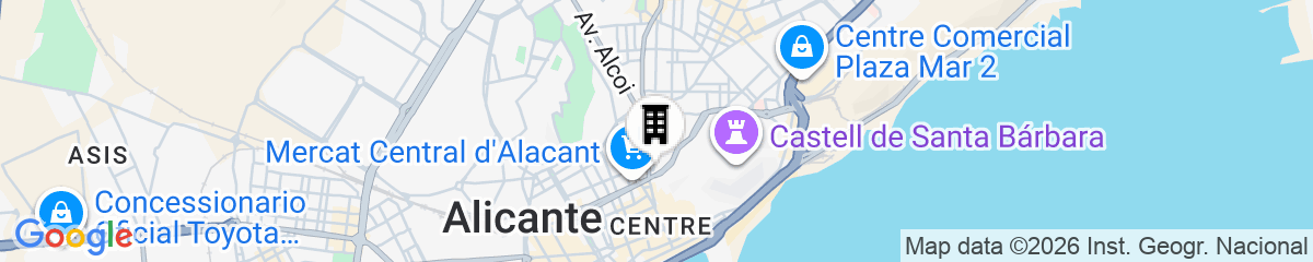 Map for The Market Hostel Alicante