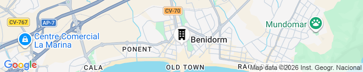 Map for Hostal Anna Benidorm