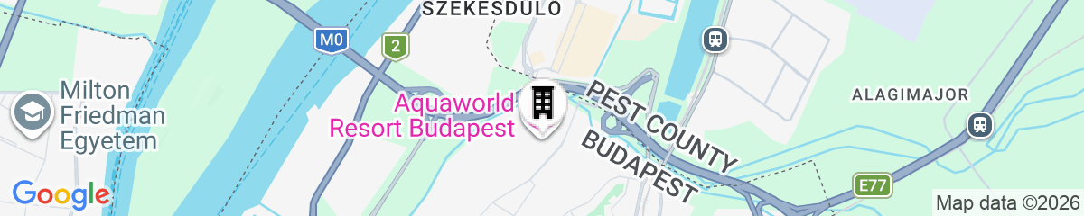 Map for Aquaworld Resort Budapest