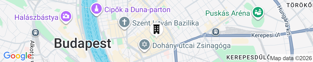 Map for KViHotel Budapest