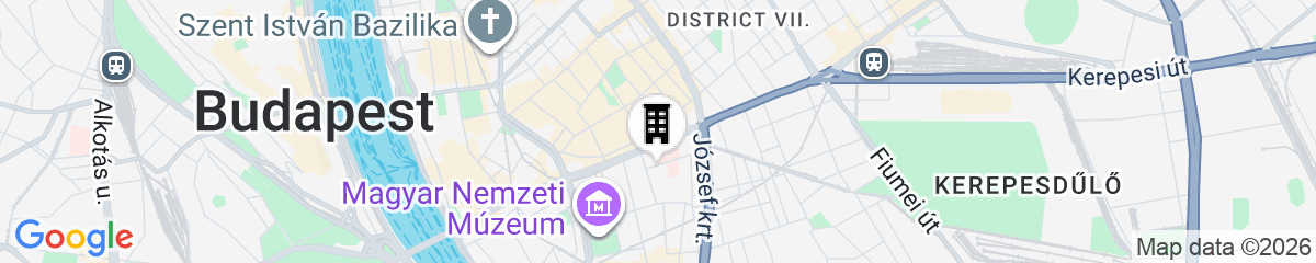 Map for Grand Budapest Apartments