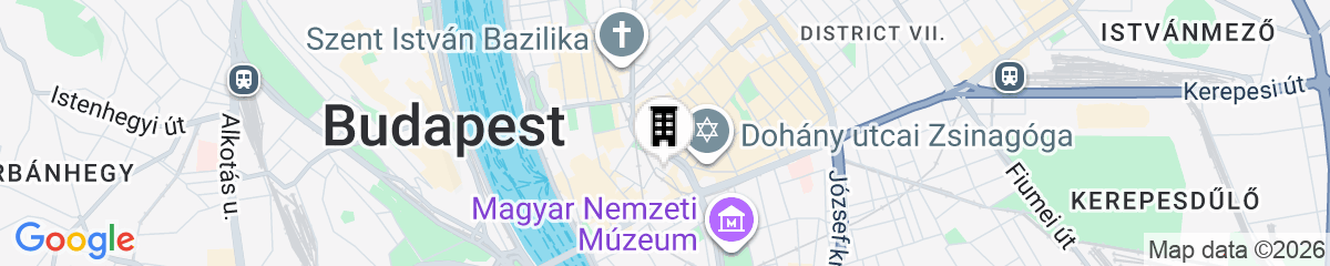 Map for Budapest Holiday Colours