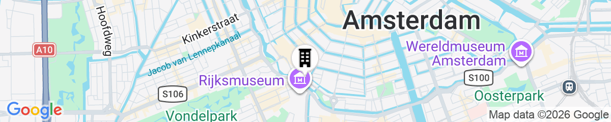 Map for THE FRITZ HOTEL Amsterdam