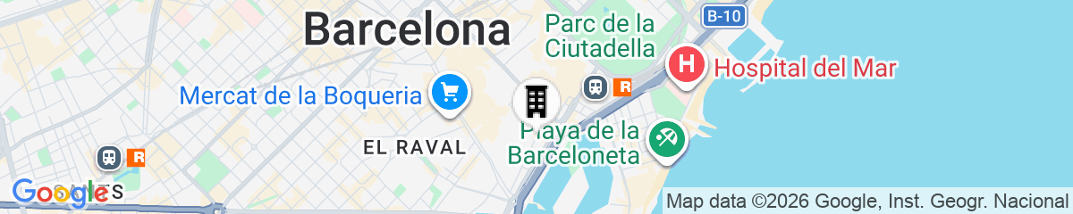 Map for Hesperia Barri Gòtic