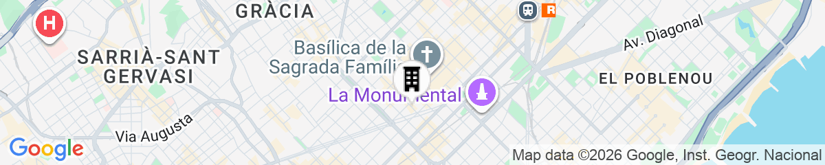 Map for ibis Barcelona Centro Sagrada Familia