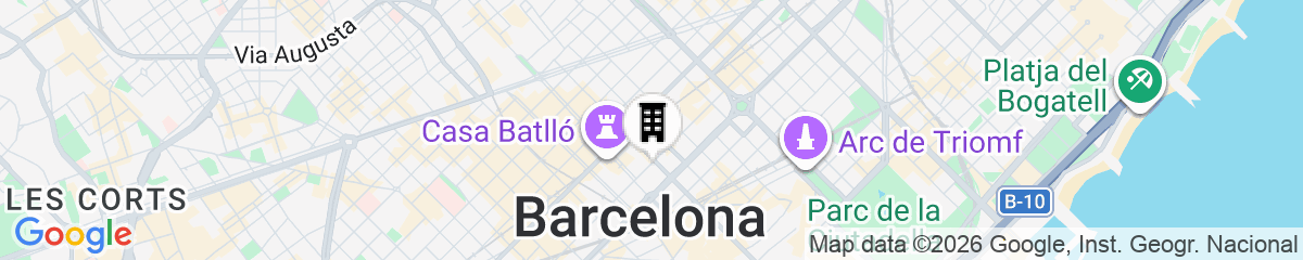 Map for Aspasios Paseo de Gracia Apartments